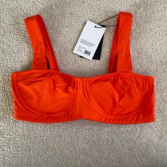 Knix Red Orange Bikini Set (Balcony Top + HR Bottom) - Picture 3 of 4